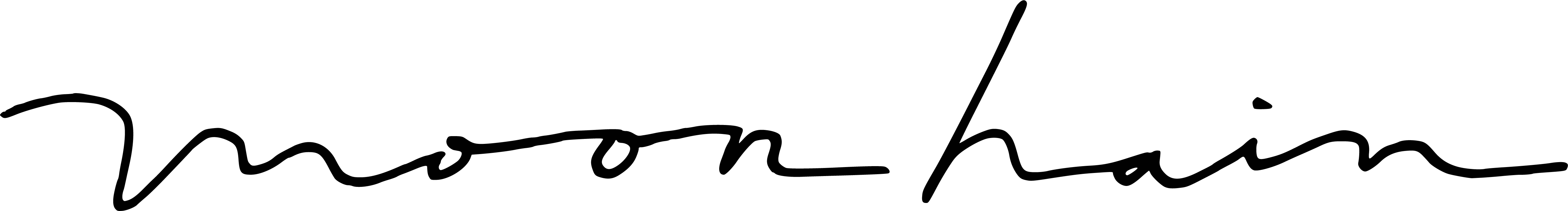moon hair（ムーンヘアー）のロゴ